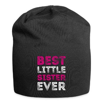 MEILLEUR PETITE SŒUR JAMAIS Meilleure petite soeur - Bonnet en jersey - noir - Devant
