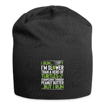 Courir lentement - Bonnet en jersey - noir - Devant