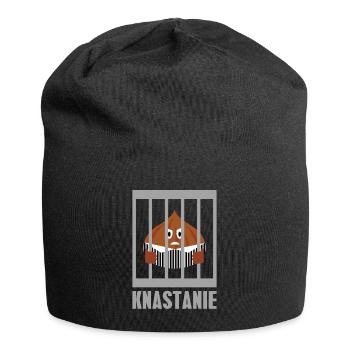 Knastani - Knast Gefängnis Eichel Kastanien - Jersey-Beanie - Schwarz - Vorne