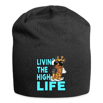 Haute vie - Bonnet en jersey - noir - Devant