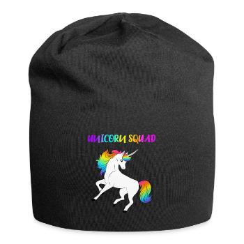 Unicorn Squad - Jersey-Beanie - Schwarz - Vorne