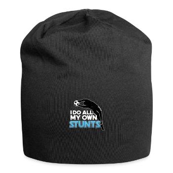 Je fais tout mon football Stunts - Bonnet en jersey - noir - Devant