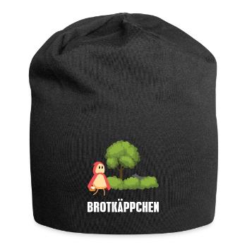 Brotkäppchen - Rotkäppchen Wolf Oma Märchen - Jersey-Beanie - Schwarz - Vorne