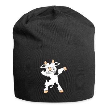Dabbing Cow Cow Cows Gift Muh Cute Dairy Cow - Jersey Beanie - black - Front