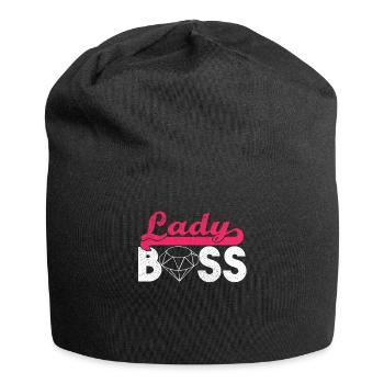 Lady Boss - Jersey-Beanie - Schwarz - Vorne