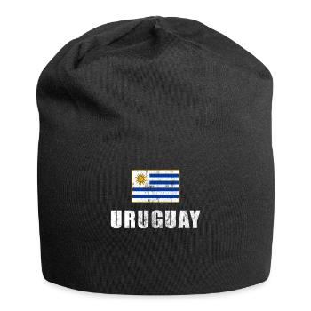 Uruguay fans de football maillot supporters uruguayens - Bonnet en jersey - noir - Devant