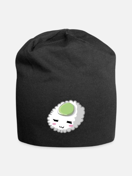Wasabi Sushi - Jersey Beanie - black