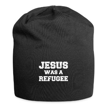 Jésus était un réfugié - Bonnet en jersey - noir - Devant