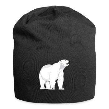 Polar bear polar bear bears - Jersey Beanie - black - Front
