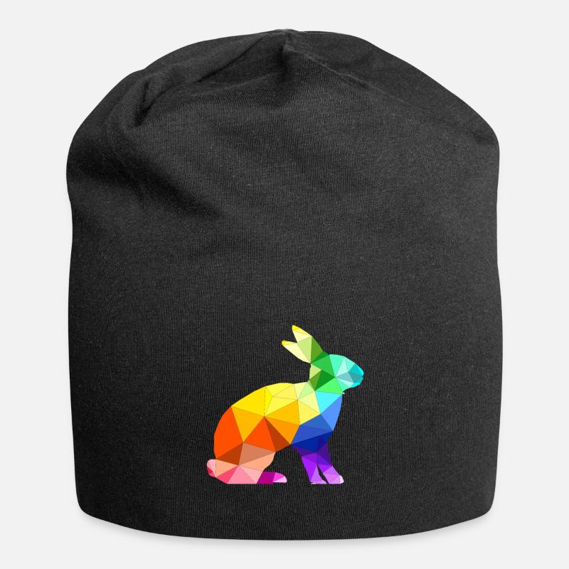 Hase - Jersey-Beanie - Schwarz