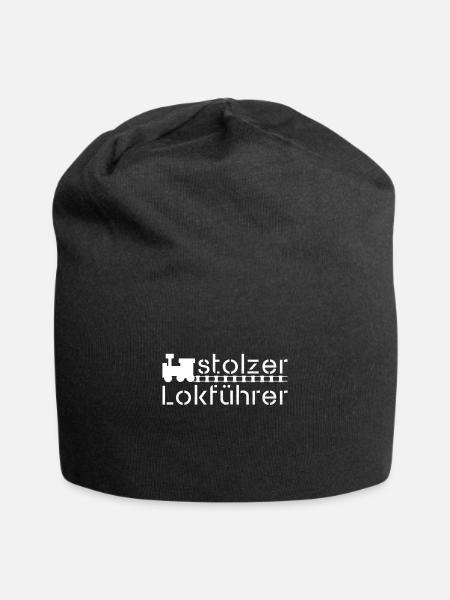 Ein stolzer Lokführer - Jersey-Beanie - Schwarz