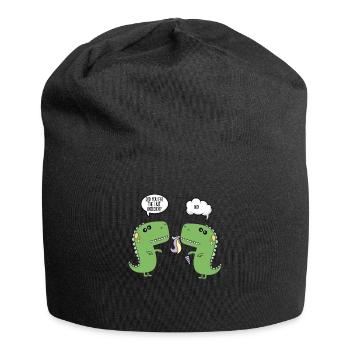 Cadeau de licorne drôle de dinosaure - Bonnet en jersey - noir - Devant