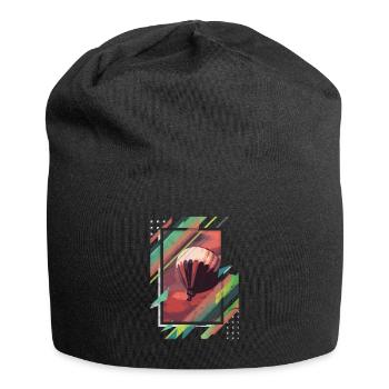 Poster abstract gift hot air balloon balloon - Jersey Beanie - black - Front