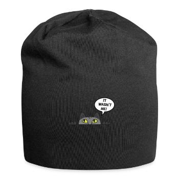 Cadeau chat perso coquin maine coon persan - Bonnet en jersey - noir - Devant