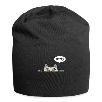 Cadeau chat perso coquin maine coon persan - Bonnet en jersey - noir - Devant
