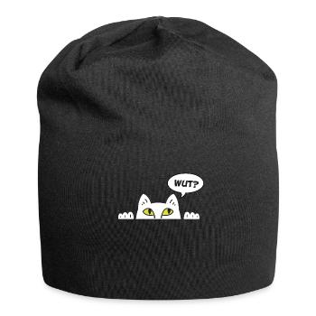Cadeau chat perso coquin maine coon persan - Bonnet en jersey - noir - Devant