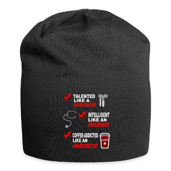 Chirurgien interniste anesthésiste idée cadeau chemise - Bonnet en jersey - noir - Devant