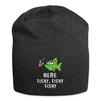 fishing - Jersey Beanie - charcoal grey - Front