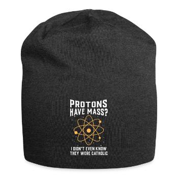 Physik Protonen haben Masse - Jersey-Beanie - Anthrazit - Vorne