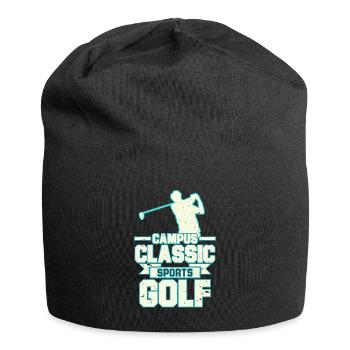 Conception classique de T-shirt de golf de sports de campus - Bonnet en jersey - noir - Devant