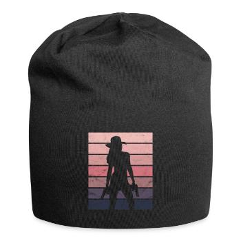 Cadeau Cowboy Revolver Sunset Lady - Bonnet en jersey - noir - Devant