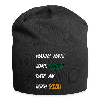 IRLANDE - CHANCE - RENCONTRE - SIMPLE - Bonnet en jersey - noir - Devant