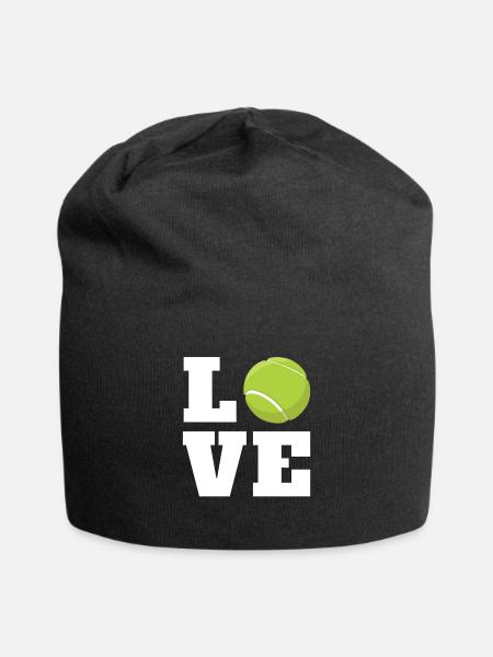 Tennis Tennis Ball Tennis Court Gift - Jersey Beanie - black