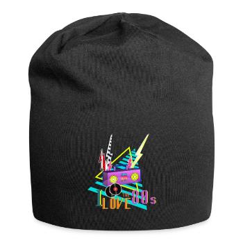 I LOVE THE 80s Ich liebe die 80er Party Stereo - Jersey-Beanie - Schwarz - Vorne