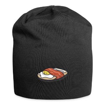 Petit déjeuner au bacon - Bonnet en jersey - noir - Devant