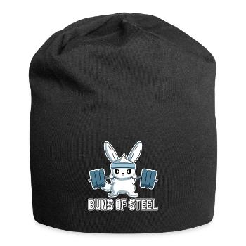 Bun Of Steel, Häschen - Jersey-Beanie - Schwarz - Vorne