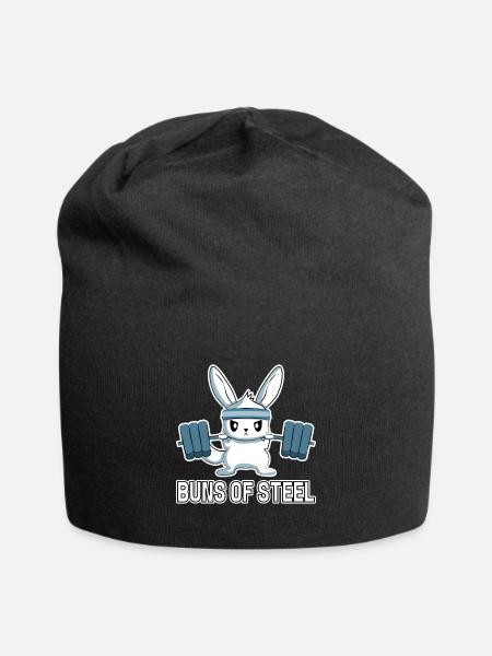Bun Of Steel, Häschen - Jersey-Beanie - Schwarz