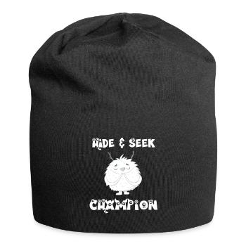 Big Foot Hide and Seek - Jersey Beanie - black - Front