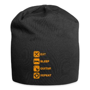 Mangez le sommeil Répétez la guitare Répétez l'idée du cadeau - Bonnet en jersey - noir - Devant