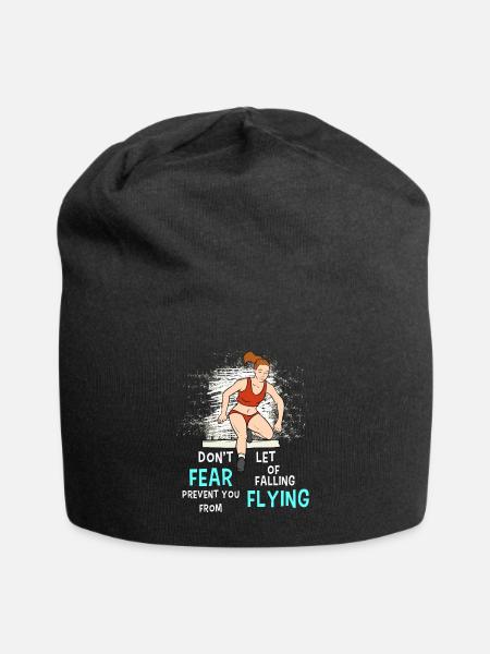 Athlétisme sport saut en hauteur haies fitness - Bonnet en jersey - noir