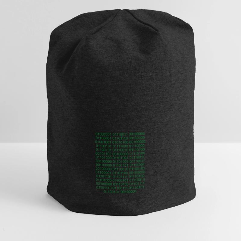 Binary Code Computer Scientist Nerd Jersey Beanie