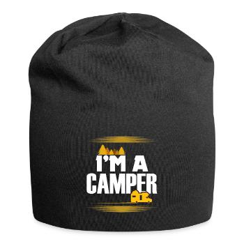 I'm a camper I'm a camper gift idea - Jersey Beanie - black - Front