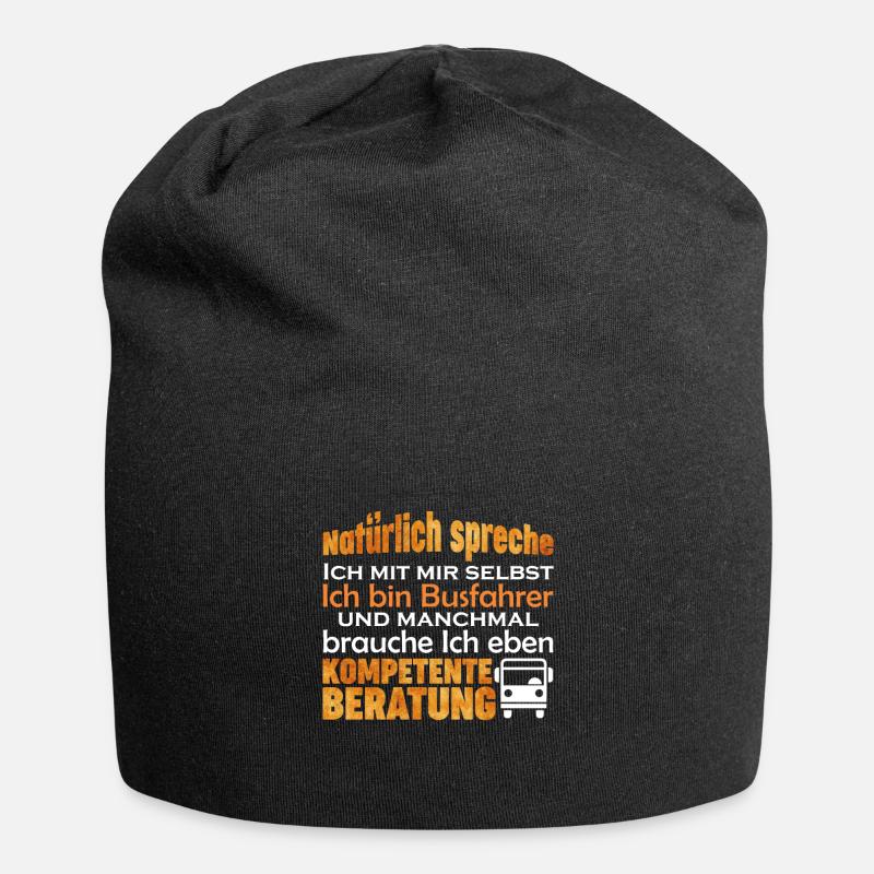 Busfahrer lustiger Spruch Bus Geschenk - Jersey-Beanie - Schwarz