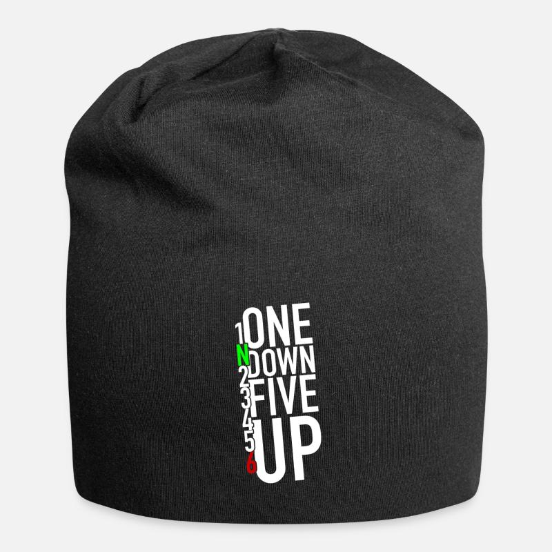 One down five up – 1N23456 - Jersey Beanie - black
