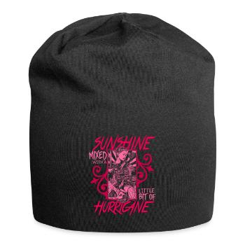 Women Girl Lady Strength Feminist Emancipation - Jersey Beanie - black - Front