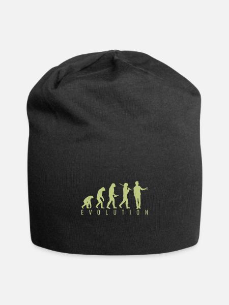 Human Evolution - Jersey-Beanie - Schwarz