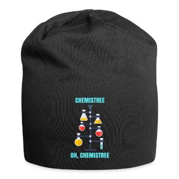 Weihnachten für Chemiker Chemiebaum explosiv - Jersey-Beanie - Schwarz - Vorne