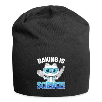 Baking is Science Cat - Jersey Beanie - black - Front