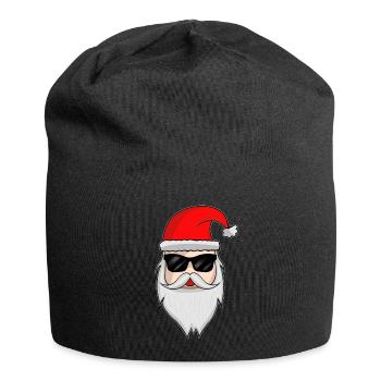 Cooler Weihnachtsmann - Weihnachten Santa Winter - Jersey-Beanie - Schwarz - Vorne