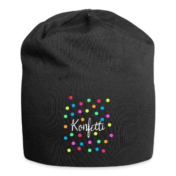 Konfetti - Jersey-Beanie - Schwarz - Vorne