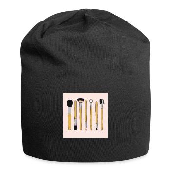 Maquilleur Pinceau Maquillage Cosmétique Beauté - Bonnet en jersey - noir - Devant