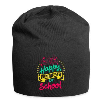 Joyeux dernier jour d'école - cadeau de jardin d'enfants - Bonnet en jersey - noir - Devant