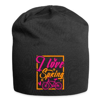 Vélo de printemps - Bonnet en jersey - noir - Devant