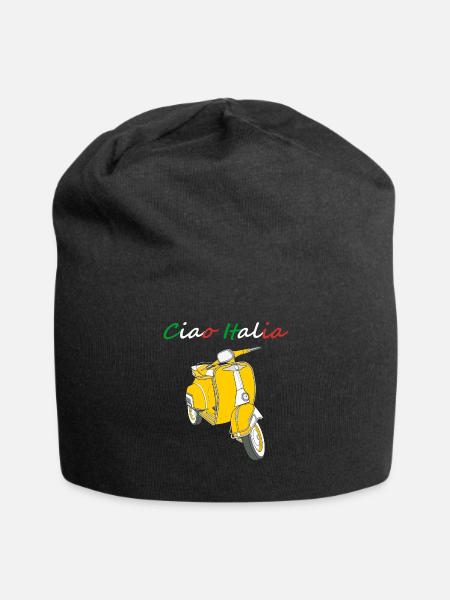 Ciao Italia Italien italienisch Italiener - Jersey-Beanie - Schwarz