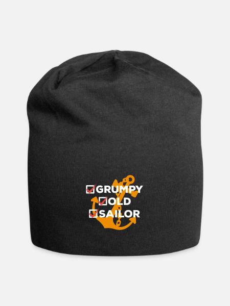 Grumpy Old Sailer - Jersey Beanie - black