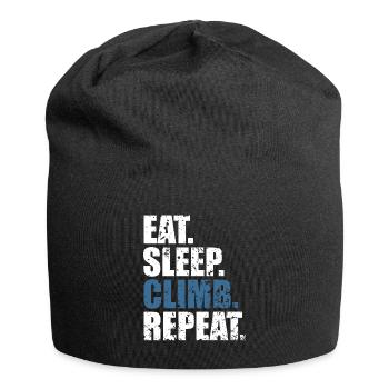 Mange dormir montée montée répéter - Bonnet en jersey - noir - Devant